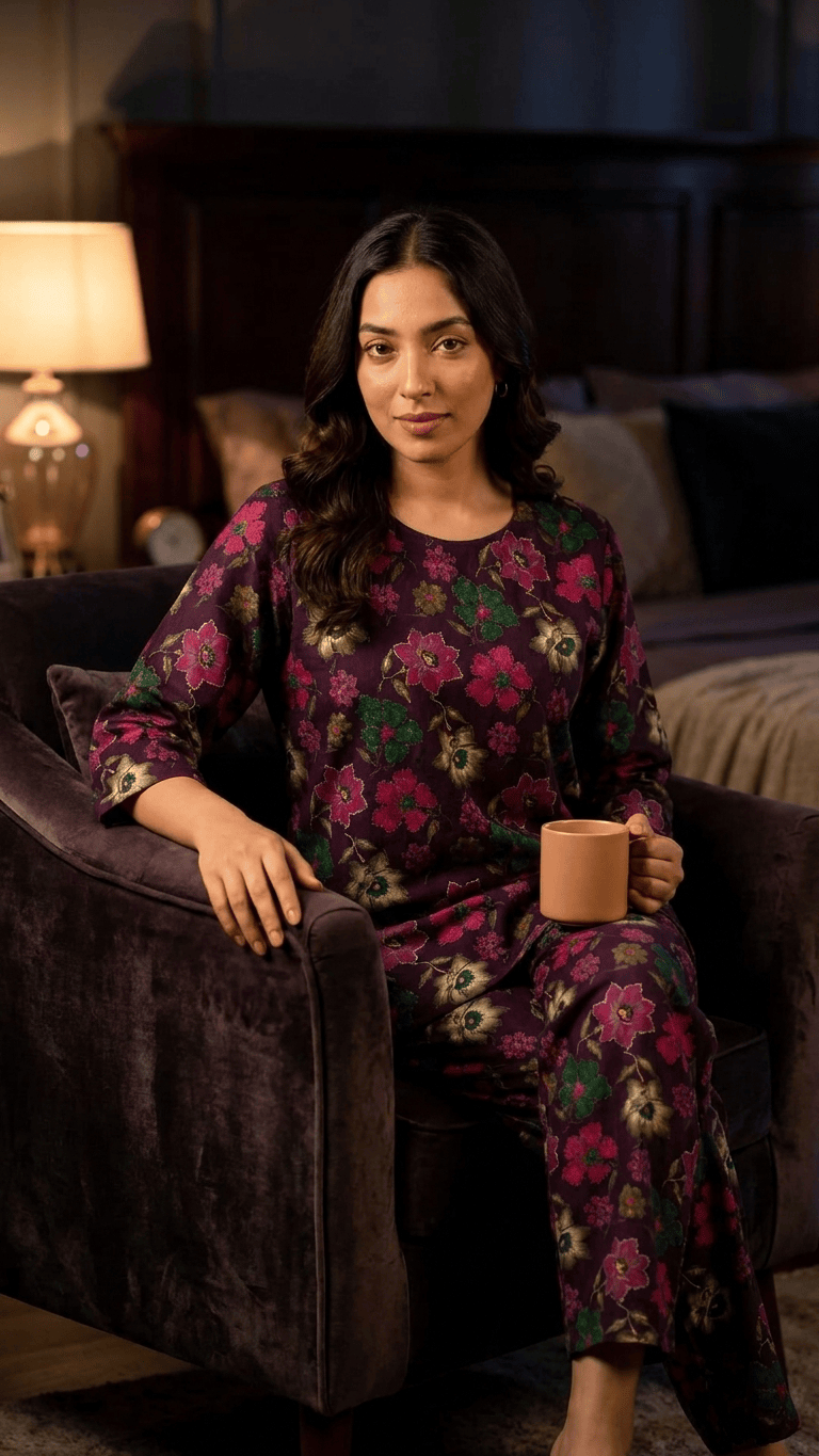 Women's Plum Meadow Cotton Lounge Set