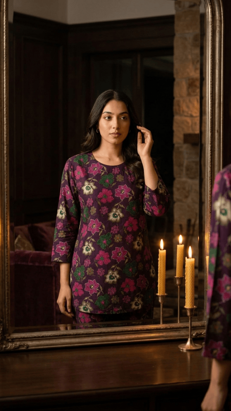 Women's Plum Meadow Cotton Lounge Set